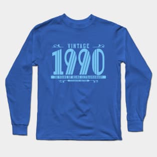 30th Birthday T-Shirt - Vintage 1990 Long Sleeve T-Shirt